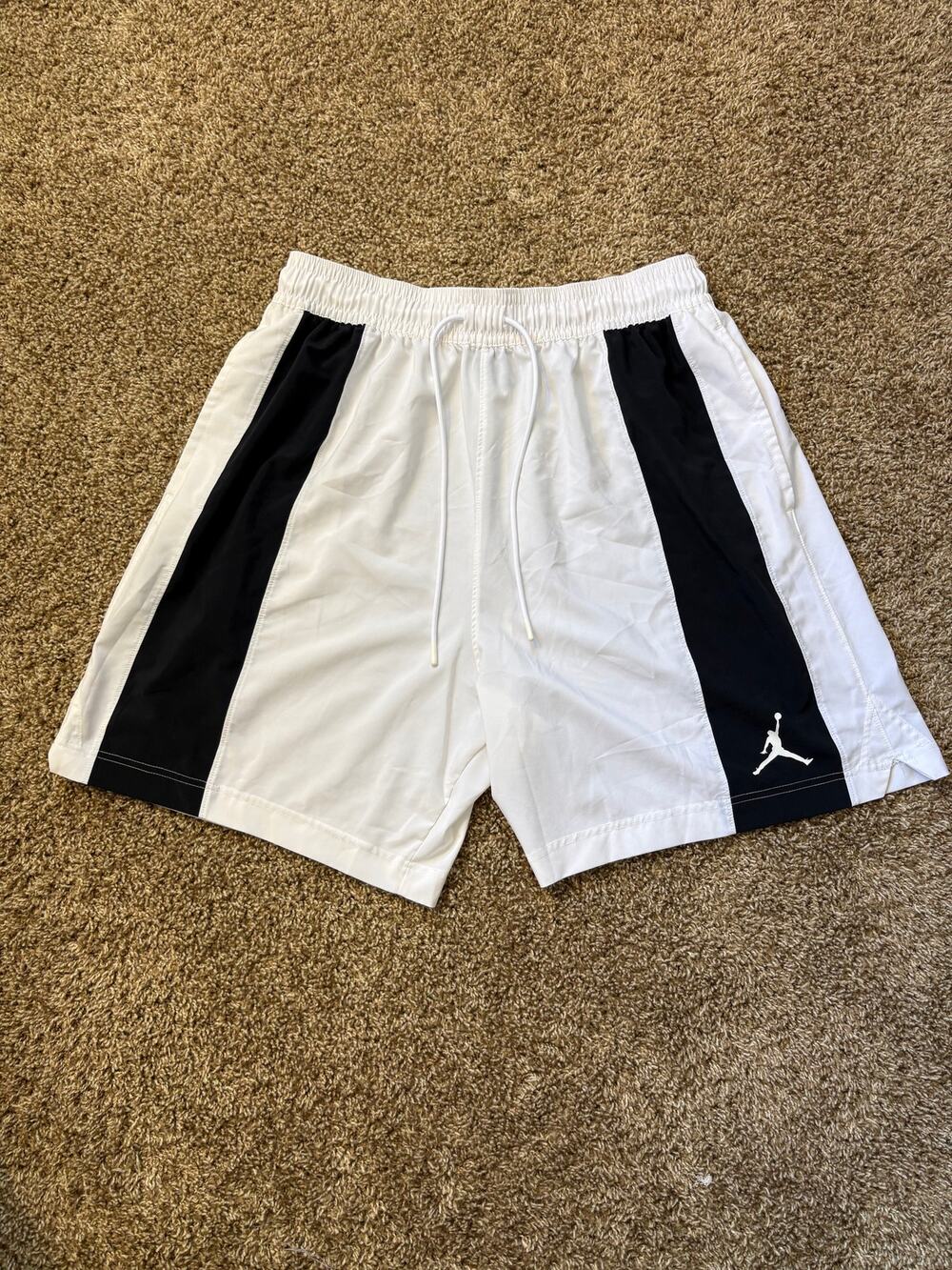 Air Jordan Jumpman Woven Basketball Shorts Size XL Black White